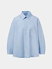 Женская рубашка AMOMENTO Oversized Shirts Light Blue