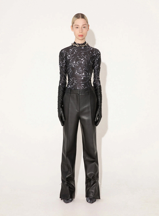 Женские брюки Han Kjøbenhavn Faux Leather Trousers Black