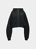 Женское зип-худи Ottolinger Multiline Hoodie Black