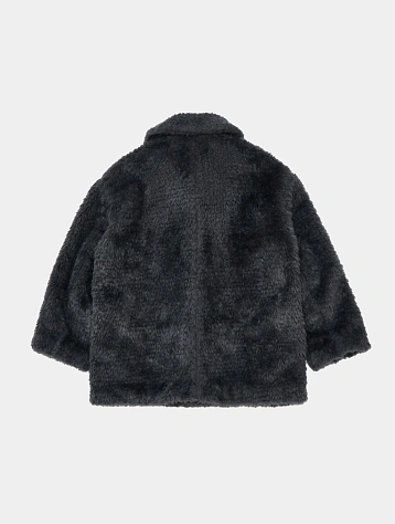 Флисовая куртка AMOMENTO Fur Mid Coat Charcoal