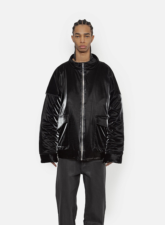 Кожаная куртка ARNODEFRANCE Black Oil Jacket