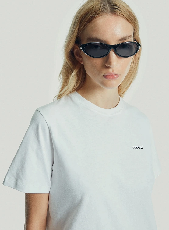 Футболка Coperni Logo Boxy T-Shirt White