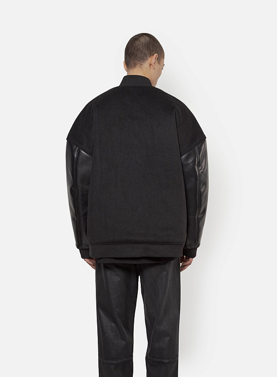 Бомбер ARNODEFRANCE Varsity Jacket Black