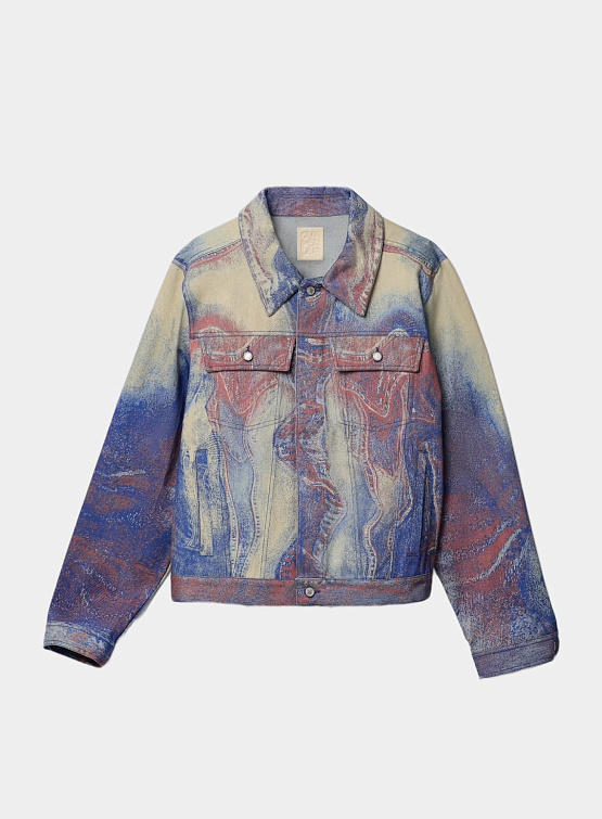 Джинсовая куртка CAMPERLAB Denim Jacket Blue-Beige-Red