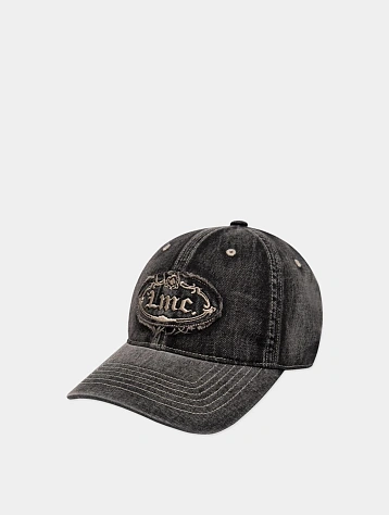 Кепка LMC Washed Denim Gothic Oval 6 Panel Black