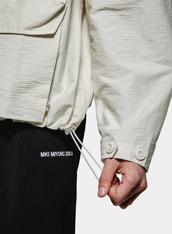 Ветровка MKI MIYUKI ZOKU Washed Cotton Nylon Box Bone