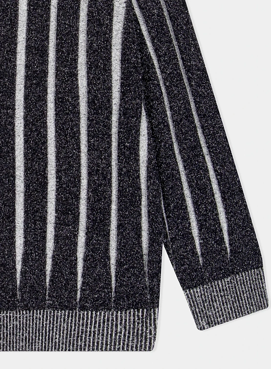 Свитер YESEYESEE Stipe Knit Pullover Black
