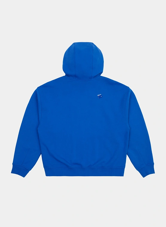 Зип-худи ADERERROR Sig; BL Tag 02 Blue