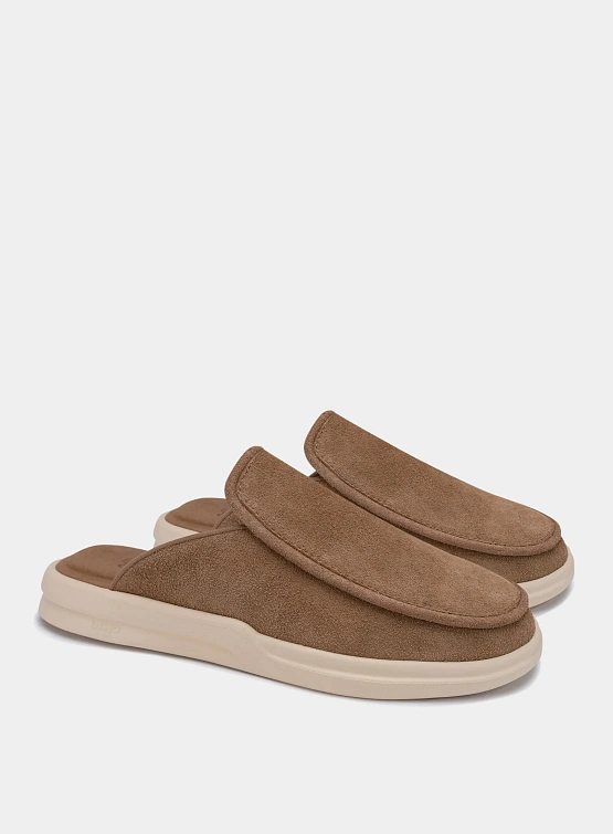Сабо LUSSO CLOUD Esto Hairy Suede - Chestnut / Shortbread