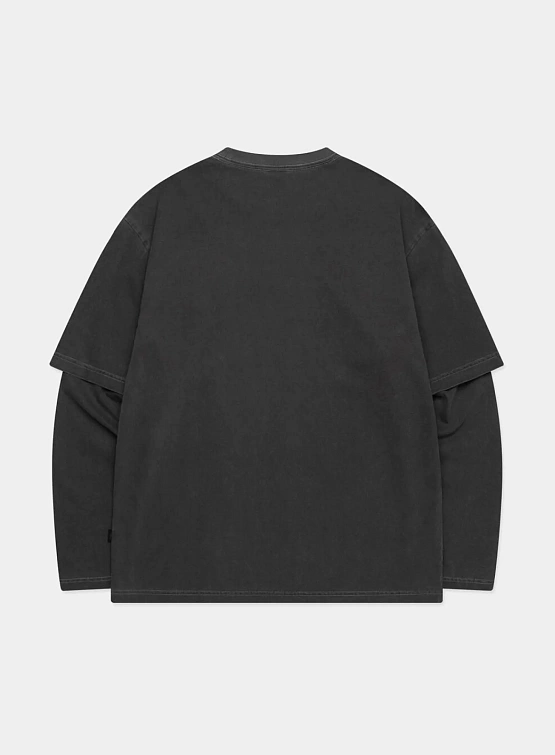 Лонгслив LMC Overdyed Layered Long Slv Tee Black
