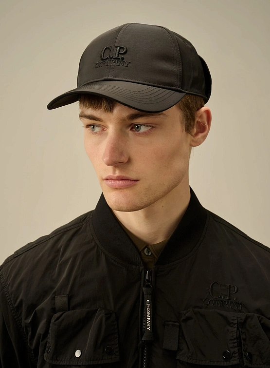 Кепка C.P. Company Chrome-R Goggle Cap Black
