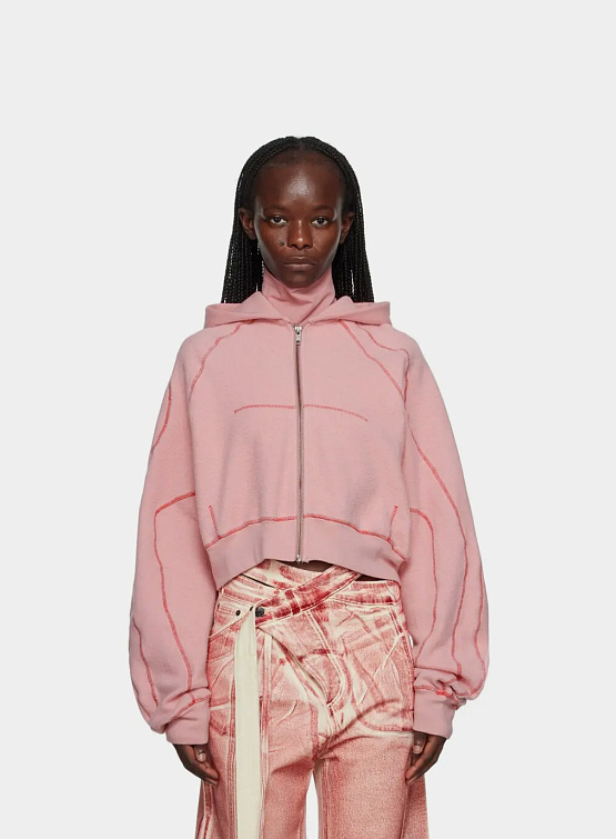 Женское зип-худи Ottolinger Multiline Hoodie Pink