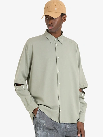 Рубашка Études Buttoned Sleeve Shirt Sage