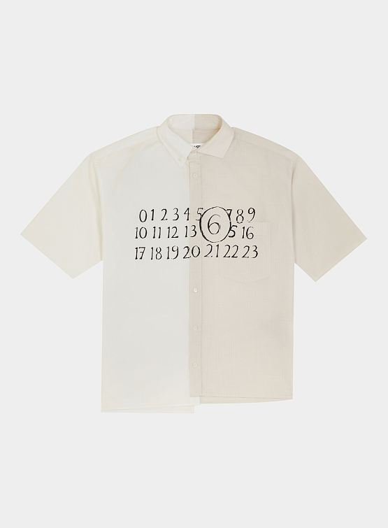 Рубашка MM6 Maison Margiela Button Numbers Off White