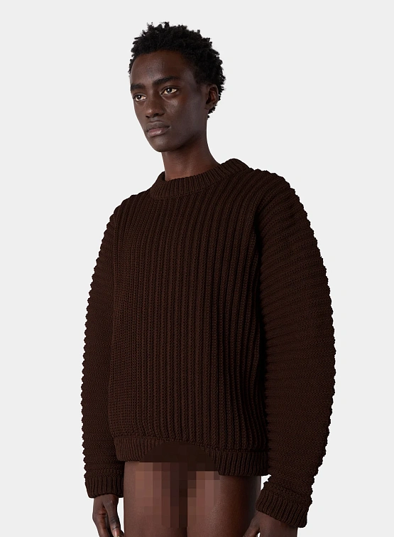 Свитер Sunnei Round Neck Sweater Brown