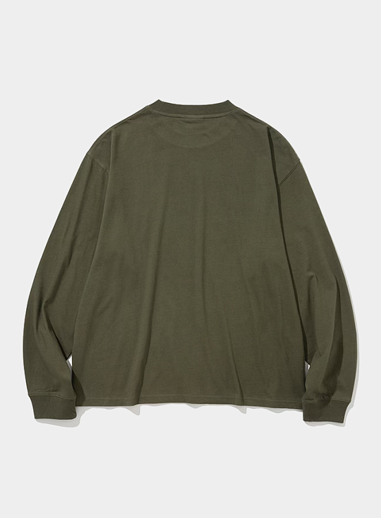 Лонгслив Uniform Bridge UBC L/S Tee Olive Green