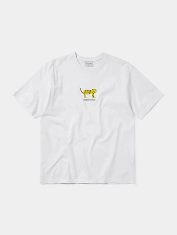 Футболка thisisneverthat Yellow Cat Tee White