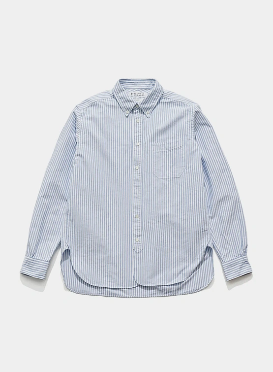 Рубашка EASTLOGUE PERMANENT B.D Regular Blue Stripe Oxford