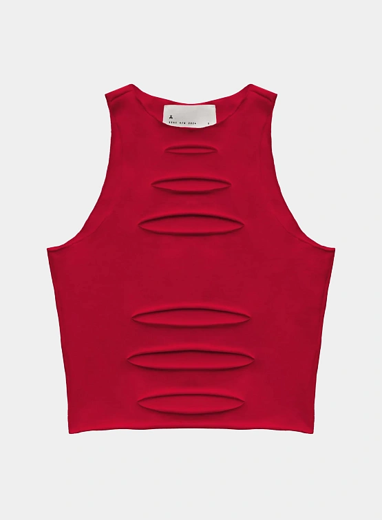 Женский топ XSAI RIPPED TOP 02 Carmine