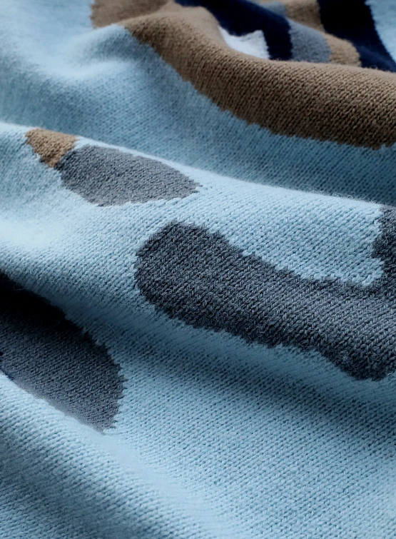 Свитер KidSuper Face Boxy Baby Blue