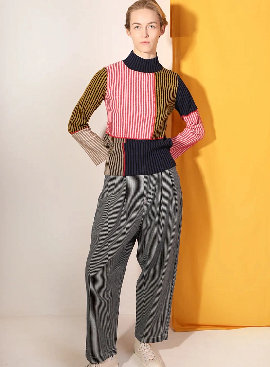 Женские брюки LF Markey Mega Slacks Indigo Stripe