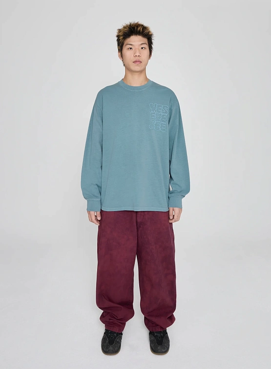 Лонгслив YESEYESEE C-Logo Pigment L/S Blue