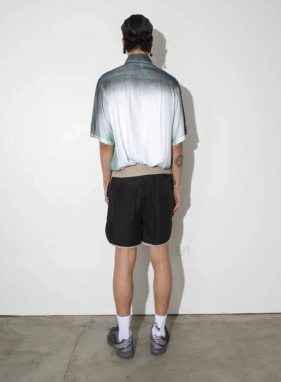 Рубашка Jungles Jungles Spray Dye Button Up White Grey