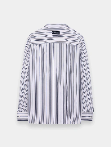 Рубашка Marine Serre Regenerated Striped Poplin Off White