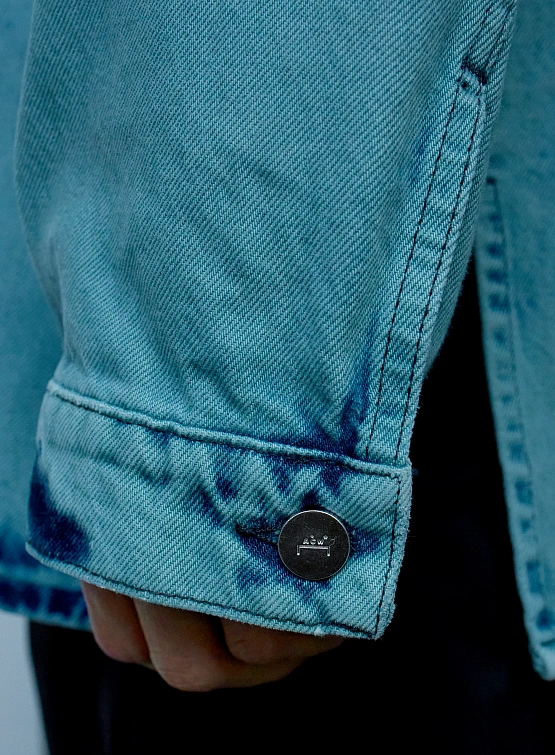 Рубашка A-COLD-WALL* Bleached Overdyed Faded Teal