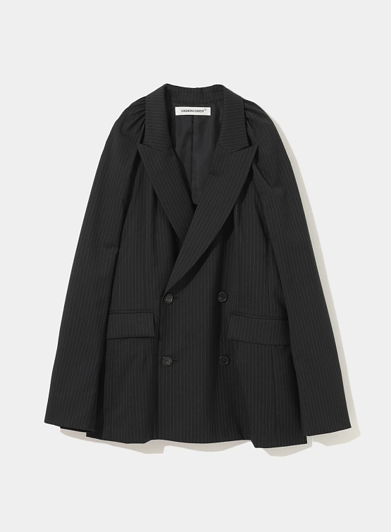 Женский пиджак UNDERCOVER Wool Blend Gathered Black