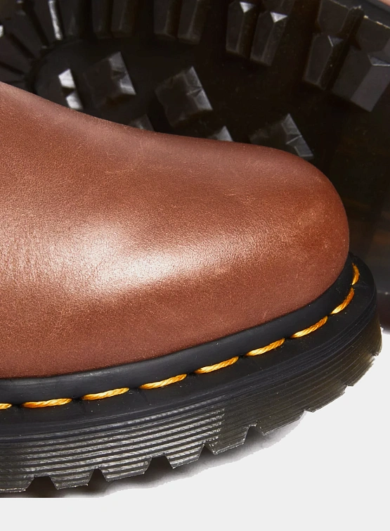 Ботинки Dr. Martens 1460 Serena Saddle Faux Fur Tan Farrier