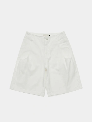 Шорты AMOMENTO Cut-Out Pocket Denim White