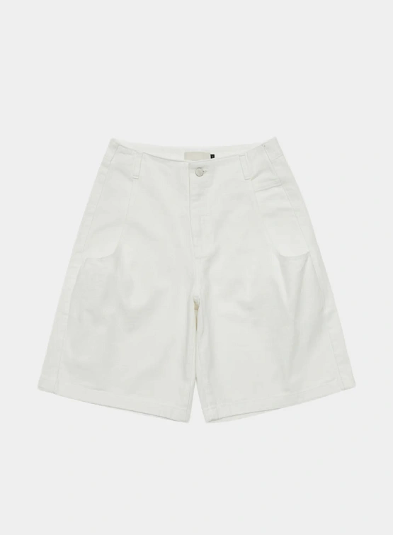 Шорты AMOMENTO Cut-Out Pocket Denim White