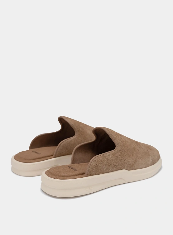Сабо LUSSO CLOUD Pelli Hairy Suede - Chestnut / Shortbread