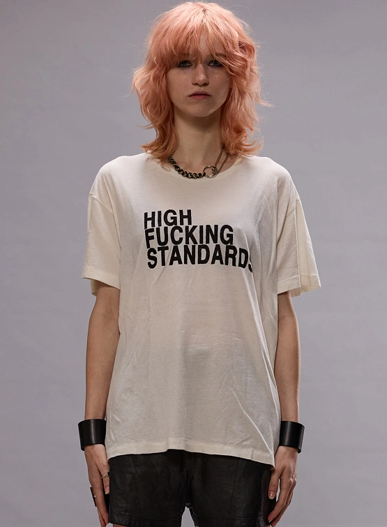 Футболка R13 High F Standards Boy Ecru