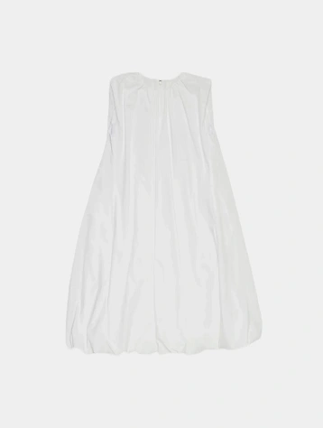 Женское платье AMOMENTO Cotton Volume Shirring White