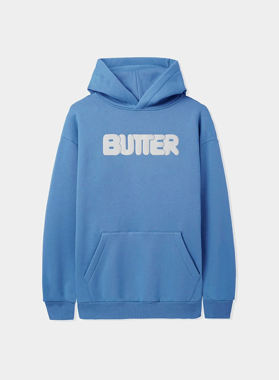 Худи Butter Goods Rounded Logo Pullover Cornflower