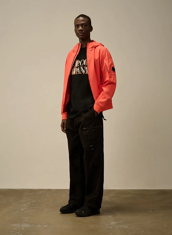 Футболка C.P. Company 30/1 Jersey Blurred Logo Black