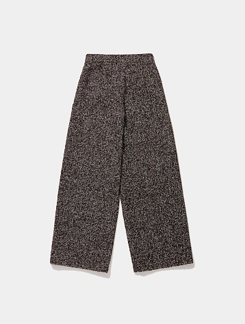 Женские брюки OPEN YY Tweed Wide-Leg Pants Brown