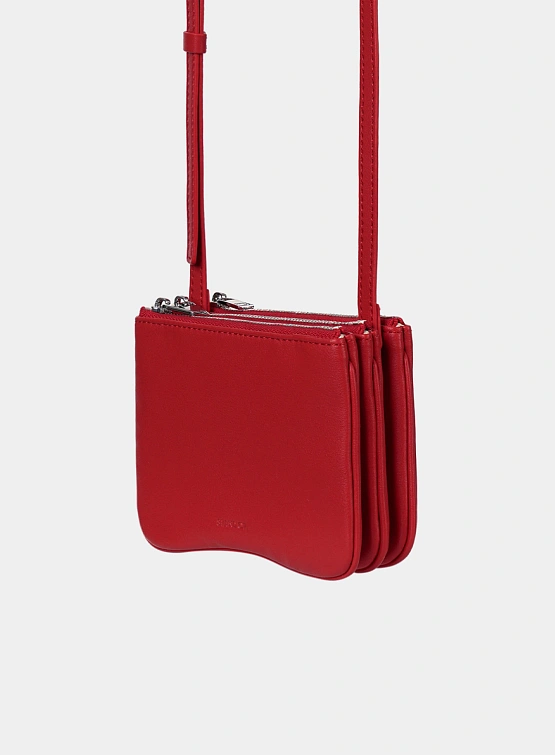 Женская сумка STAND OIL Cookie Accordion Red