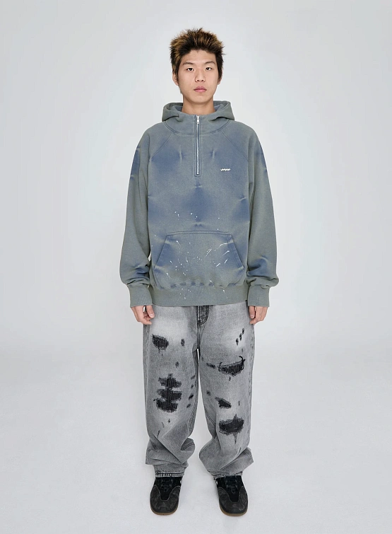 Худи YESEYESEE SN Painted Hoodie Smoky Blue