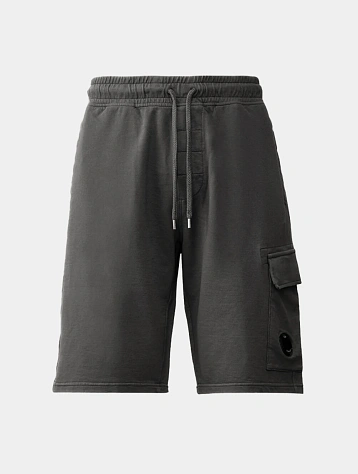 Шорты C.P. Company Light Fleece Cargo Lens Smoked Pearl