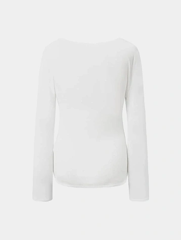 Женский лонгслив AMOMENTO Round T-Shirts White