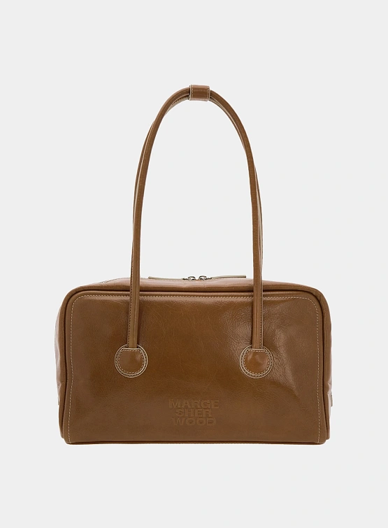 Женская сумка MARGESHERWOOD Soft Boston Brown Crinkle