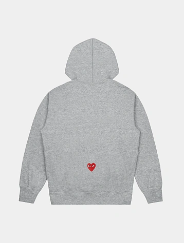 Худи Comme des Garçons PLAY CDG x Nike Grey