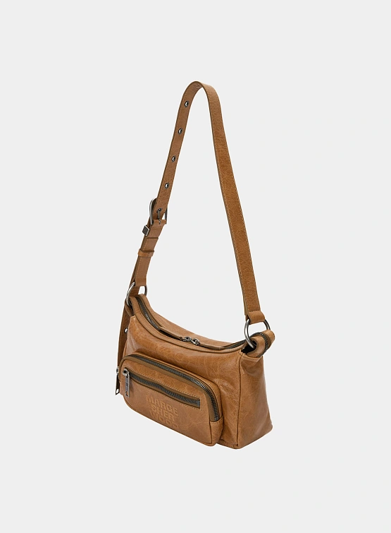 Женская сумка MARGESHERWOOD Outpocket Hobo Mini Soft Camel
