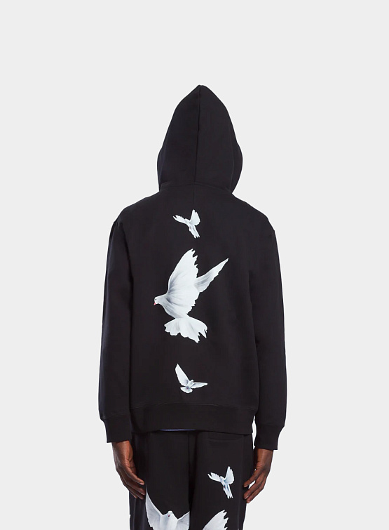 Зип-худи 3.PARADIS Zip Hooded Freedom Doves Black