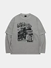Лонгслив LMC Overdyed Layered Long Slv Tee Grey