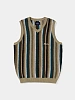 Жилет thisisneverthat Striped Knit Vest Beige