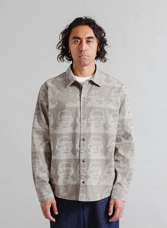 Рубашка Heresy Stone Head Shirt Green